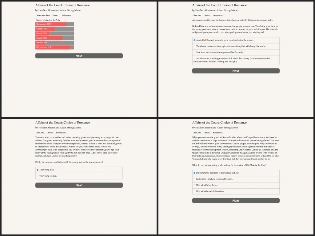 Affairs of the Court: Choice of Romance