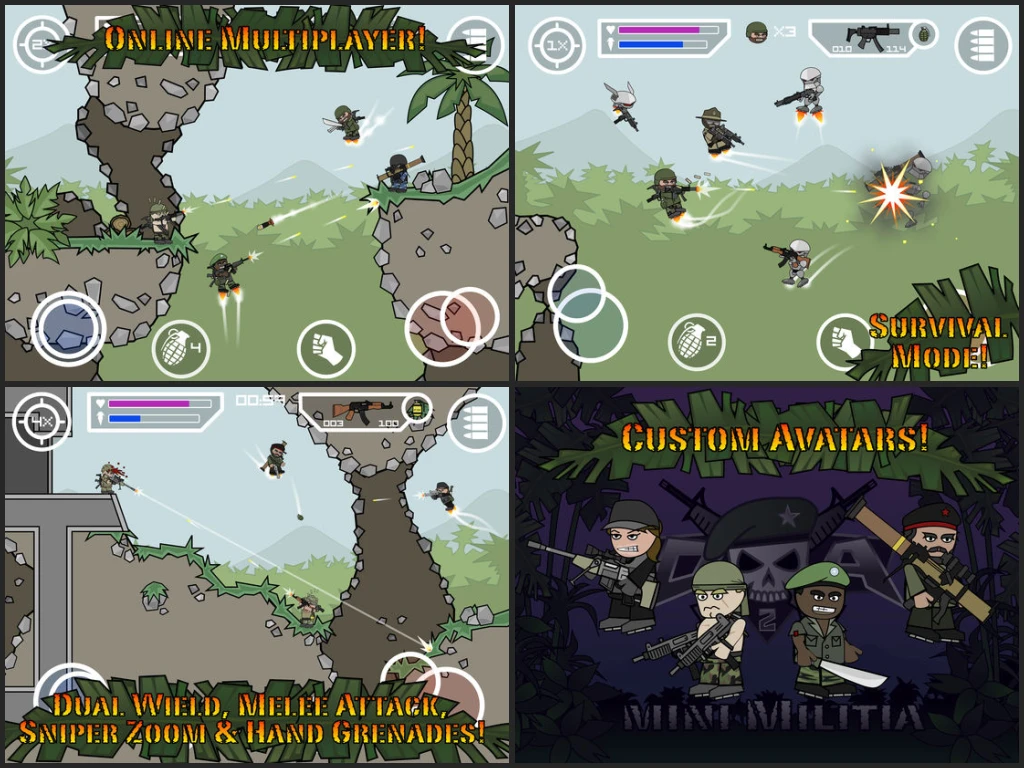 Doodle Army 2: Mini Militia - Online Multiplayer