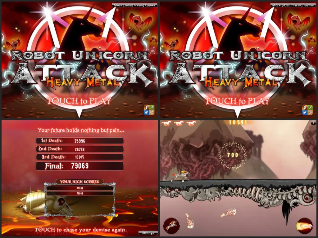 Robot Unicorn Attack Heavy Metal Edition