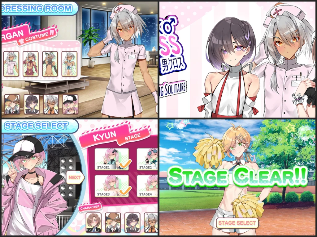 Otoko Cross: Pretty Boys Mahjong Solitaire