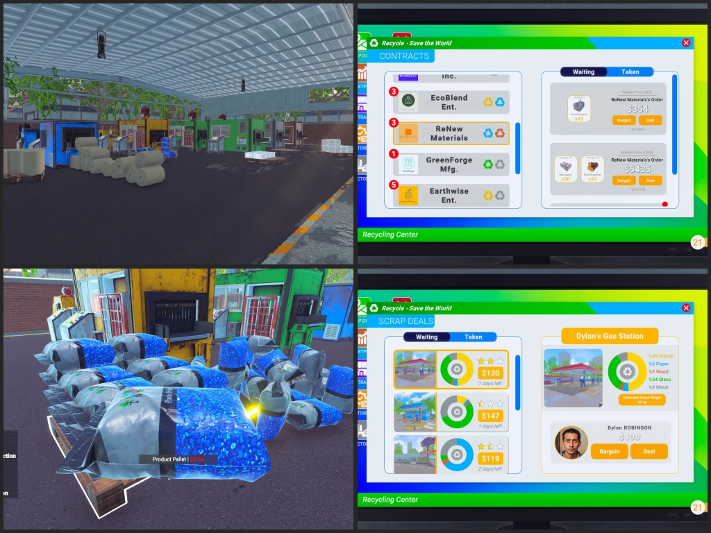 Recycling Center Simulator
